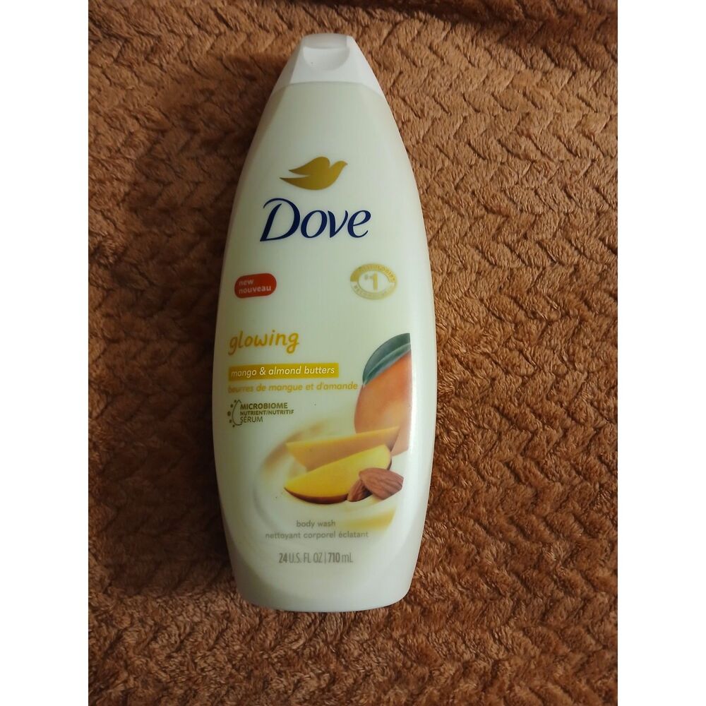 Dove Glowing Mango & Almond Butters Body Wash 24 oz 710 mL New
